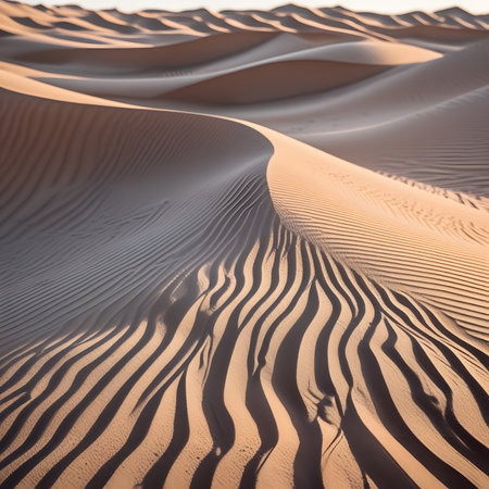 abstract texture line wave in oman the old desert  and the empty quarterの素材