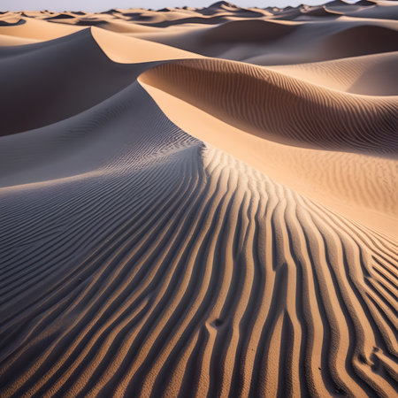 Sand dunes in the Sahara desert, Morocco. Landscape.の素材