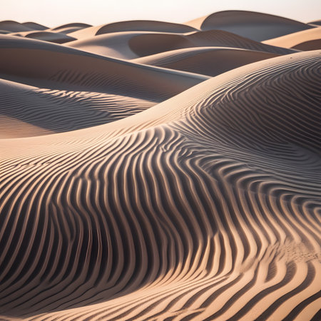 the empty quarter  and outdoor  sand  dune in oman old desert rub al khaliの素材