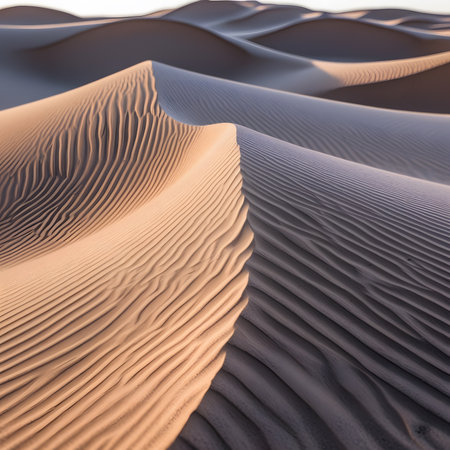 the empty quarter  and outdoor  sand  dune in oman old desert rub al khaliの素材
