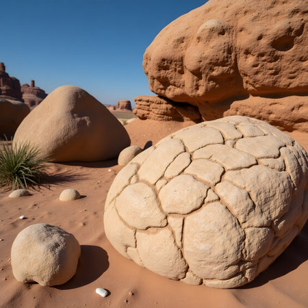 Sandstone formations in Arches National Park, Utah, USA.の素材