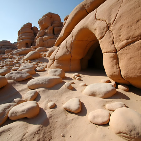 Rock Formations in Valley of Fire State Park, Nevada, USAの素材