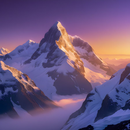 Beautiful sunset in the mountains of Cordillera Blanca, Peruの素材