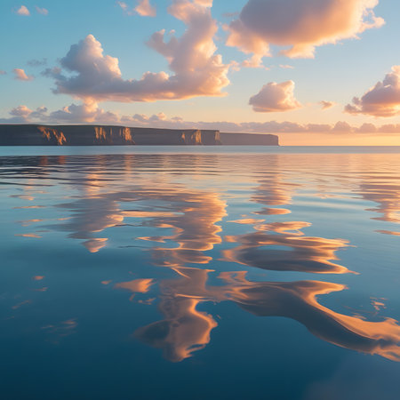 Beautiful seascape at sunset. Composition of nature.の素材