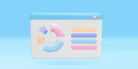 3d Sales, increase money growth icon, progress marketing.のイラスト素材