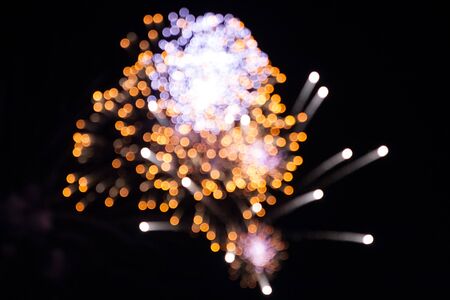 Firework in the night skyの写真素材