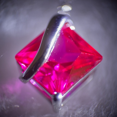 Ruby gem in pendantの写真素材