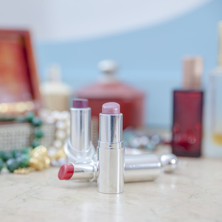 Closeup of pink lipstick.
Makeup feminine.Fashion Colorful Lipstickの写真素材