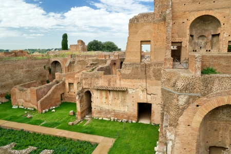 House of Augustus at the Palatine Hill in Rome, Italyの写真素材