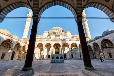 The Suleymaniye Mosque on may 25, 2013 in Istanbul, Turkey  The Suleymaniye Mosque is the largest mosque in the city, and one of the best-known sights of Istanbul のeditorial素材