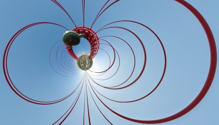 Zhivopisny bridge in Moscow, Russiaの写真素材