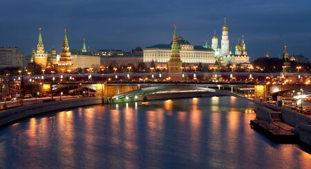 Moscow Kremlin evening viewの写真素材