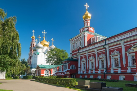 Inside the Novodevichy convent in Moscow, Russiaの写真素材