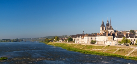 Abbaye Saint-Laumer in Blois, Loire Valley, Franceの写真素材