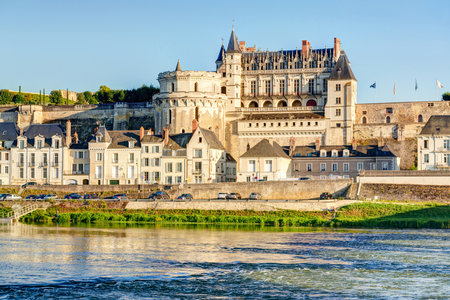 Chateau d Amboise, France  This royal castle is located in Amboise in the Loire Valley, was built in the 15th century and is a tourist attraction のeditorial素材