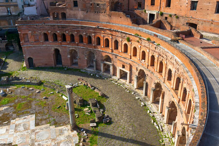 Market of Trajan in Rome, Italyの写真素材
