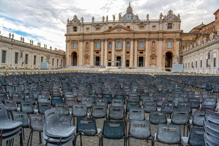 Basilica of St. Peter in Vatican, Rome, Italyのeditorial素材