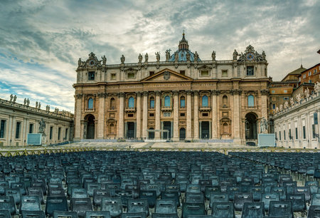 Basilica of St. Peter in Vatican, Rome, Italyのeditorial素材