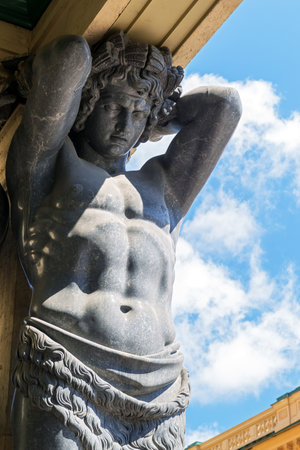 Atlas of the New Hermitage Museum in St. Petersburg, Russiaのeditorial素材