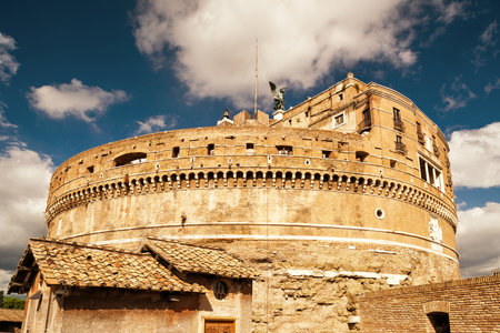 Castle of the Holy Angel Castel Sant'Angelo in Rome, Italyのeditorial素材
