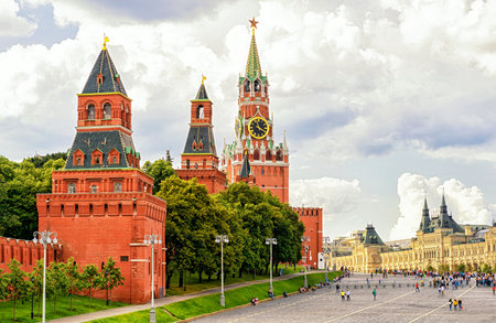 The Moscow Kremlin, the Red Square, Russia