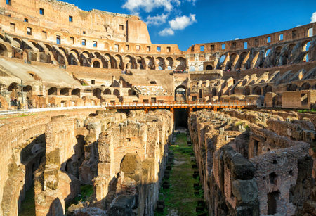 ROME - OCTOBER 4, 2012: Arena Colosseum (Coliseum). The Colosseum is an important monument of antiquity and is one of the main tourist attractions of Rome.のeditorial素材