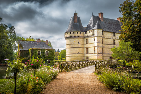The chateau de l'Islette, France. This Renaissance castle is located in the Loire Valley, was built in the 16th century and is a tourist attraction.のeditorial素材