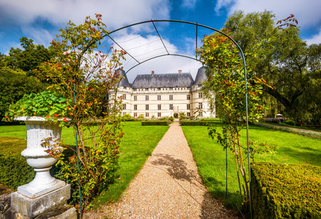The chateau de l'Islette, France. This Renaissance castle is located in the Loire Valley, was built in the 16th century and is a tourist attraction.の写真素材
