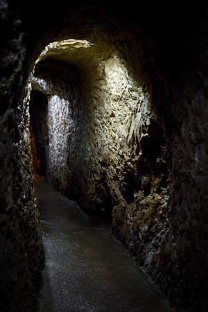 Underground passage in the karst cave