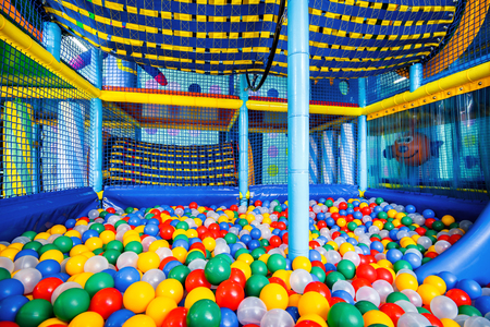 Modern children playground indoorの写真素材
