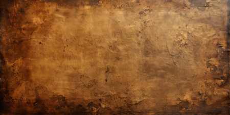 Old worn paper texture background, rough ancient parchment. Vintage grungy brown page with torn burnt edges. Theme of antique, grunge, medieval manuscript, history, journal, banner, retro. Generative AI.の素材