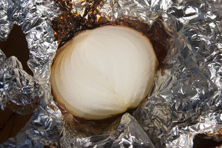 Grilled onion barbecueの写真素材