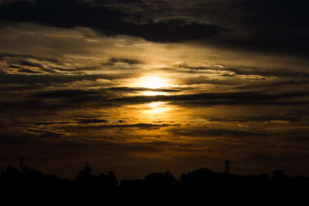 Sky of duskの写真素材