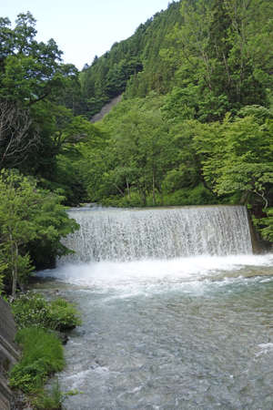Hot springs at Gunma Prefectureの写真素材