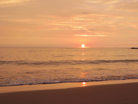 Sea sunset of Hawaiiの写真素材