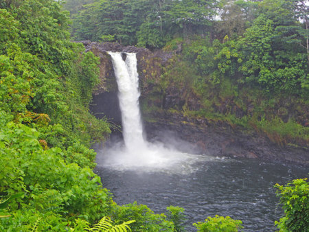 Waterfall in Hawaiiの写真素材