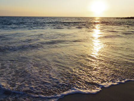 Sunset beach and Hawaii の写真素材