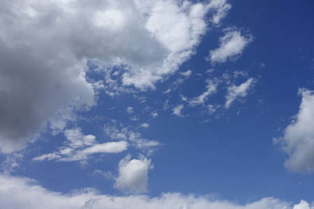 June 2014 shooting clouds and blue skyの写真素材