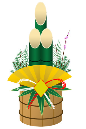 Kadomatsu illustrationsの写真素材
