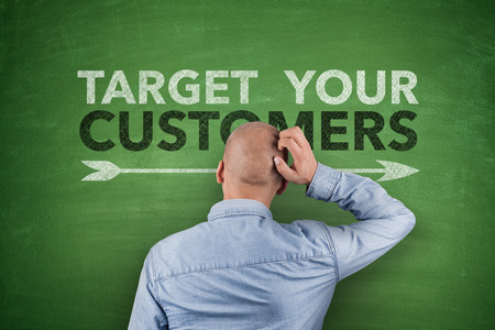 Target your Customers on Blackboardの写真素材