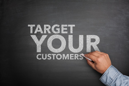 Target your customers on Blackboard の写真素材