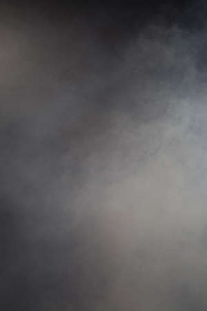 White smoke on black background studio shot
