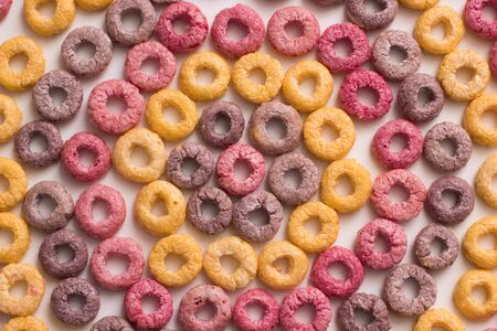 froot loops pattern on a white background
