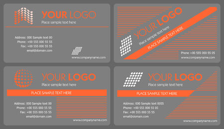 Business card setのイラスト素材