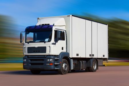 Freight truck on the road