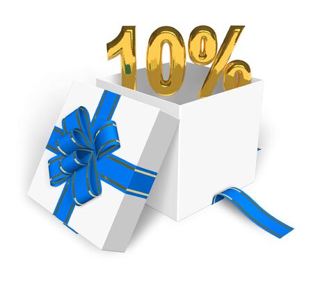 10% discount conceptの写真素材
