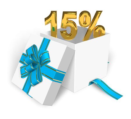 15% discount conceptの写真素材