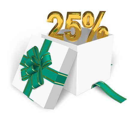 25% discount conceptの写真素材