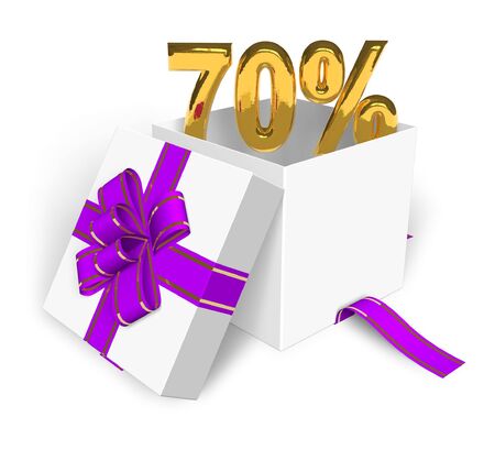 70% discount conceptの写真素材
