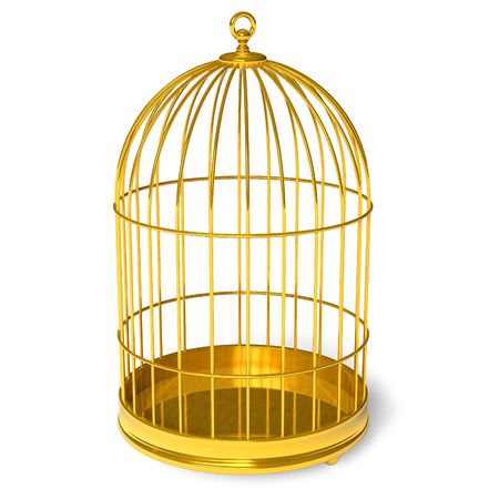 Golden cageの写真素材